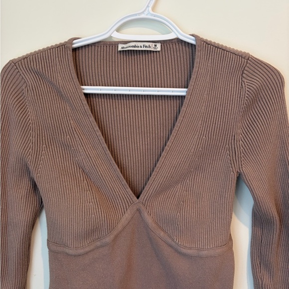 Abercrombie Tan Ribbed Bodysuit - Picture 4 of 6